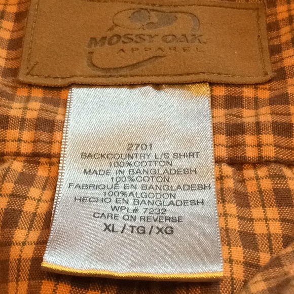 Mossy Oak Mens shirt. XL - Picture 2 of 6